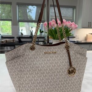 Michael Kors Beige Tote Bag